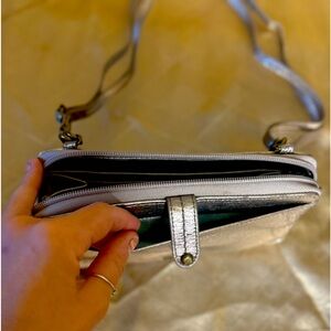 Silver the sak phone wallet cross body purse